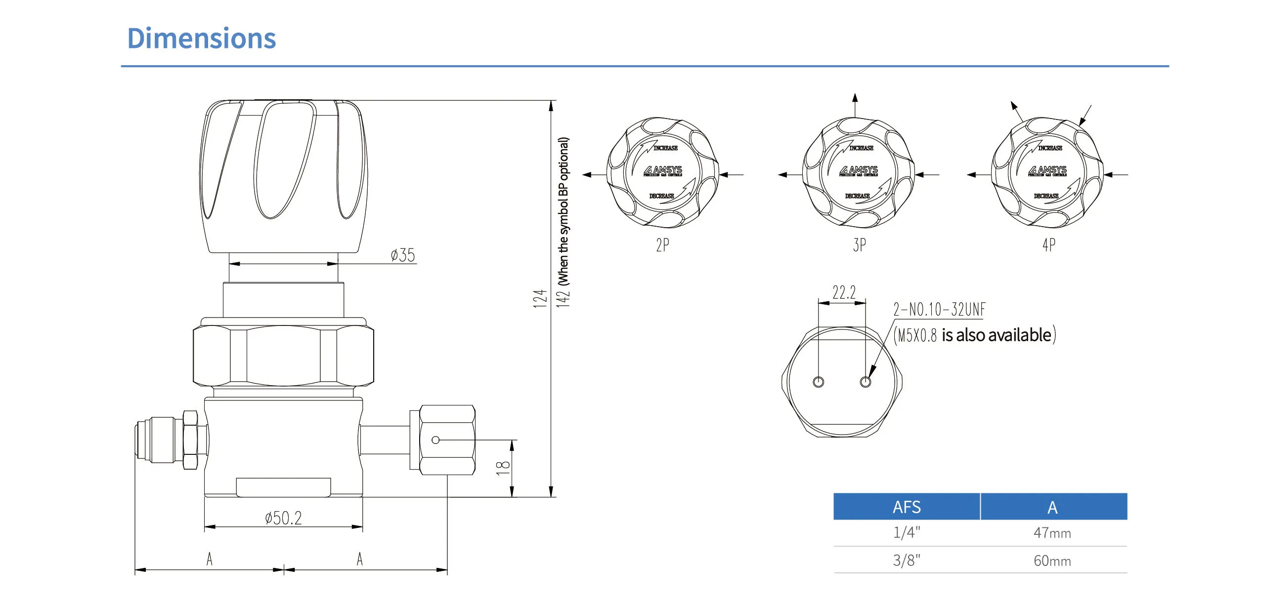 Регулятор AMFLO UHP AU21 Материал: Код S (Body-SUS316L VAR,Poppet, Nozzle,Diaphragm, Gland-SUS316L,Seat: PCTFE) ; Поверхность 0.13 um; 3х портовый с манометром, CV-0.09