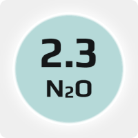 Закись азота (N20) техническая 2.3 (99,3%) в баллоне 5л, наполнение 3 кг., соединение W21,8x1/14'' (DIN 6)